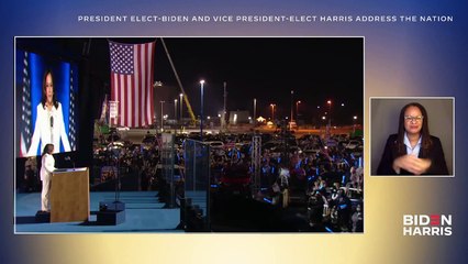 Скачать видео: President-Elect Joe Biden and Vice President-Elect Kamala Harris Address the Nation