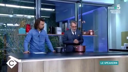 Quand Jamy et Bertrand Chameroy expliquent à Charles Consigny comment faire des pâtes