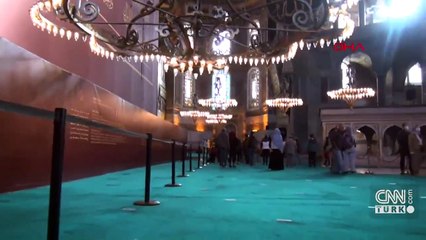 Ayasofya'daki dev iskele sökülüyor | Video