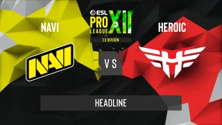 CSGO - Natus Vincere vs. Heroic [Mirage] Map 2 - ESL Pro League Season 12 - Playoffs - EU