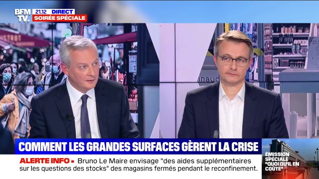 Fermeture des rayons non-essentiels: pour Bruno Le Maire, nous avons pris cette décision pour garantir la sécurité sanitaire des Français