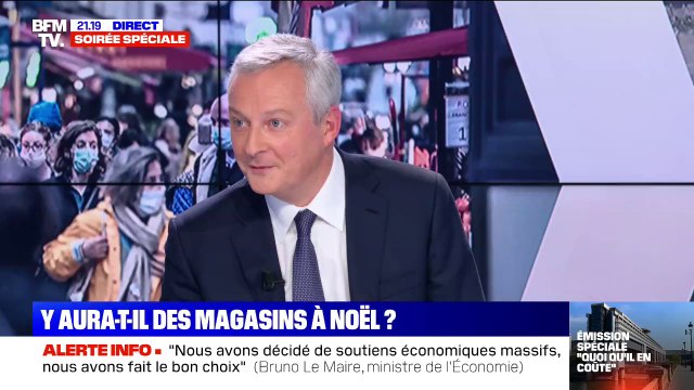 Bruno Le Maire évoque la possibilité pour les commerçants d'une extension des amplitudes horaires jusqu'à Noël