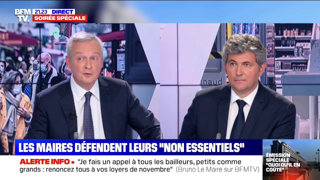 Bruno Le Maire condamne les arrêtés de réouverture des commerces et appelle à faire preuve de sens des responsabilités