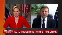 EU Ready to Drop Tariffs If U.S. Does, Dombrovskis Says