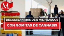 Decomisan frascos con gomitas de cannabis en Tijuana