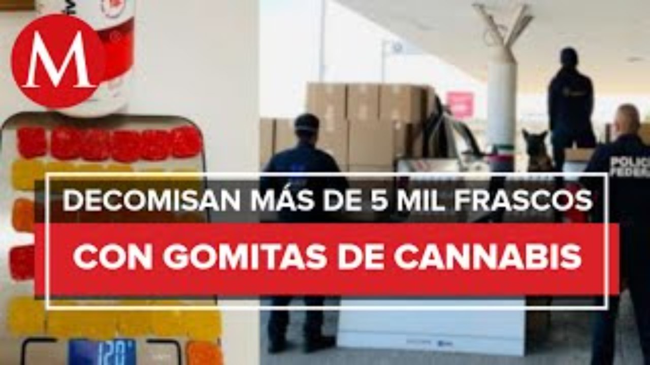 Decomisan frascos con gomitas de cannabis en Tijuana