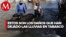 Inundaciones en Tabasco han dejado seis muertos y miles de afectados
