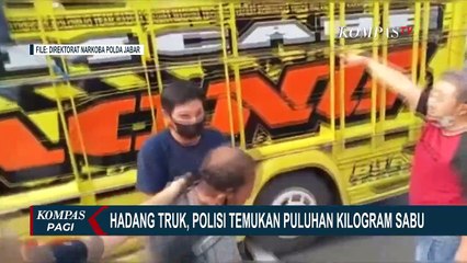 Detik-detik Polisi Gagalkan Truk yang Angkut Sabu di Ban Serep