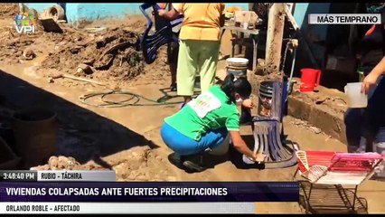 Desbordamiento del río Carapo afectó a más de 100 viviendas - Táchira - VPItv