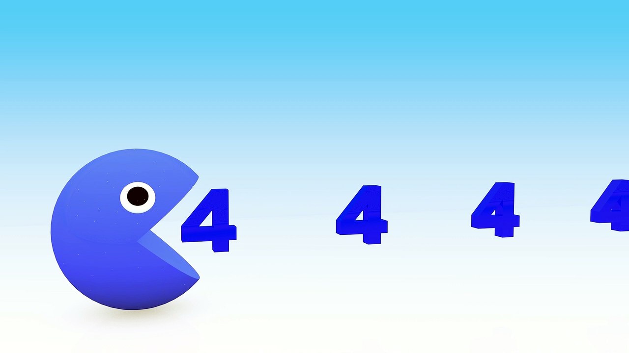 Learn Colors Pac-Man with Numbers for Kids | Pacman with Numbers for ...