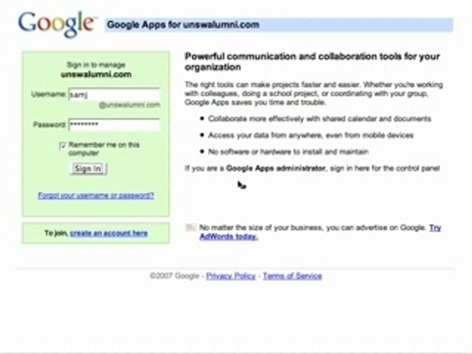 Microcost Google Apps Team Edition On in 30 Seconds