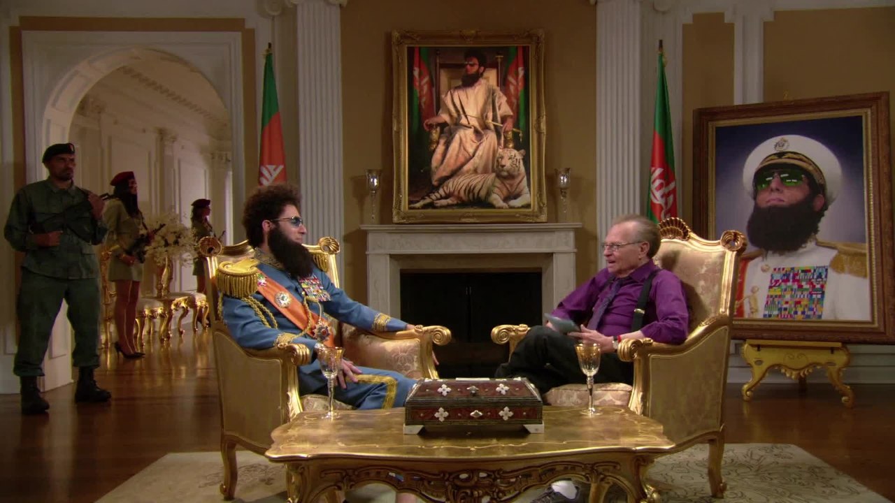Der Diktator - Larry King Interview (Englisch) HD