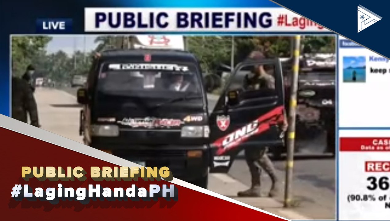 #LagingHanda | Nasa 30 indibidwal na hindi essential ang byahe patungong Davao City, hindi pinapasok ng task force sa entry point ng lungsod