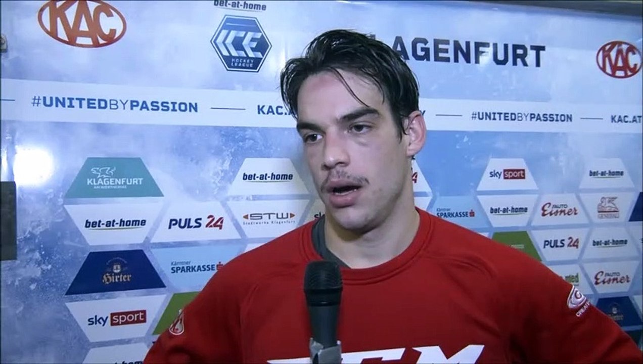 22.Runde: Lukas Haudum (KAC) nach der Niederlage gegen Dornbirn