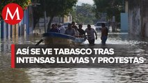 Tabasco sigue sufriendo por lluvias e inundaciones