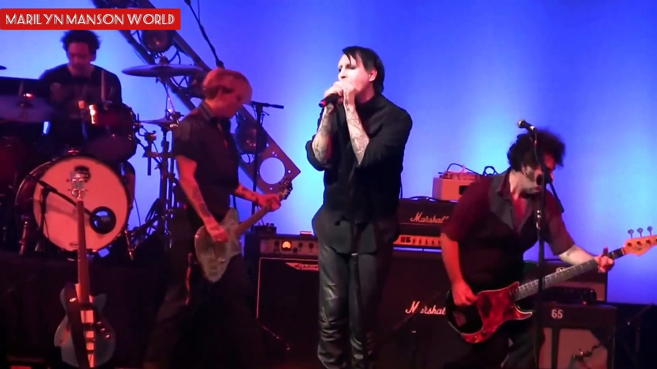 Marilyn Manson With Johnny Depp Perfoming "The Beautiful People" Private Party 2014