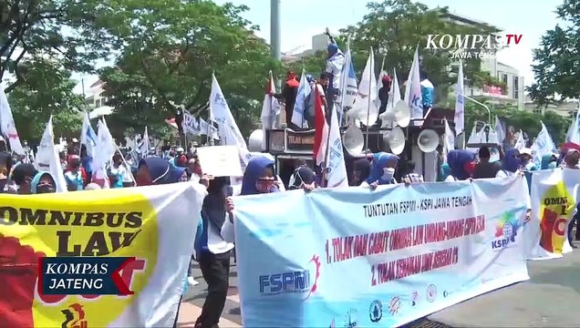 Tolak UU Cipta Kerja Buruh Kembali Gelar Unjuk Rasa