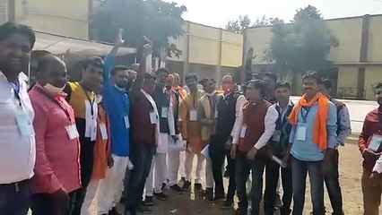 मंदसौर में 23 राउंड के बाद भाजपा जश्न का माहौल