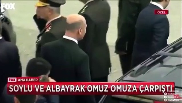 Berat Albayrak ve Süleyman Soylu omuz omuza çarpıştı