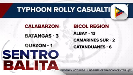 NDRRMC: Halaga ng imprastrakturang sinira ng bagyong Rolly, pumalo sa P12-B