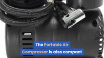 Portable Air Compressor 12v for Car Tires - best mini compressor cigarette lighter inflator 2020