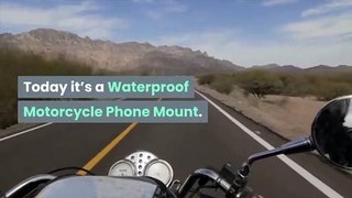 Waterproof Motorcycle Phone Mount - ride in the rain with this bike phone holder