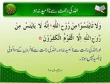 Allah Ki Rehmat Se Na Umeed Na Ho | Ayat | Surat Yousuf 87 | HD