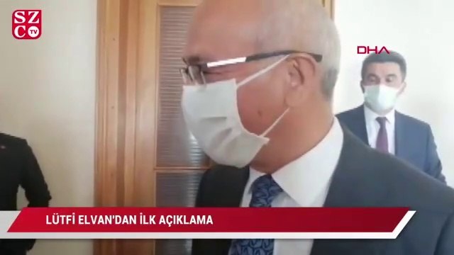 Hazine ve Maliye Bakanı Lütfi Elvan'dan atanmasına ilişkin ilk açıklama