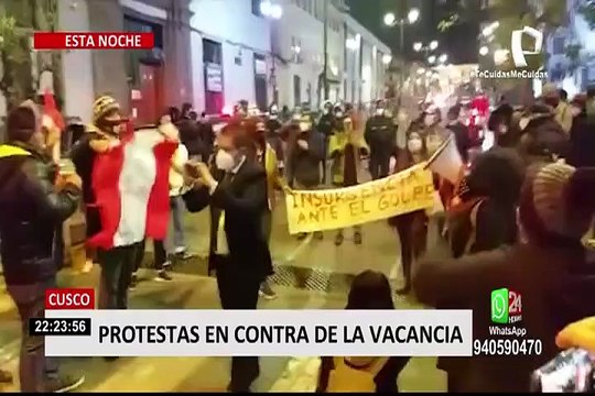Marchas y protestas en el interior del país contra la vacancia del presidente Vizcarra