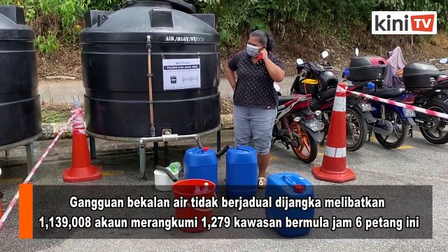 Lagi gangguan bekalan air di Lembah Kelang, 1.1 juta penduduk terjejas