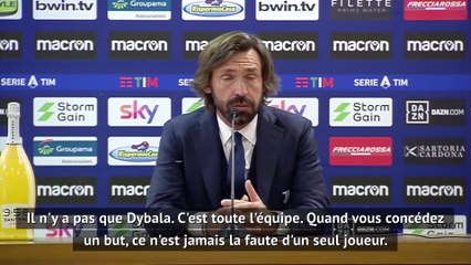 Andrea Pirlo : "Paulo Dybala n'a pas un mauvais comportement"