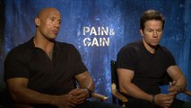 Pain & Gain - Interview 4 Mark Wahlberg und Dwayne Johnson Ãœber ihre Gemeinsamkeiten (English) HD