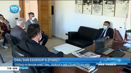 Tepebaşı Kaymakamı Ahmet Önal, Esgroup’a iade-i ziyarette bulundu