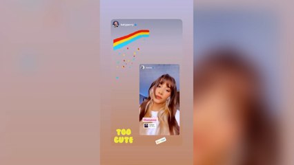 Katy Perry repostea la última publicación de Aitana