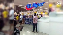 Incêndio assusta clientes em supermercado de Vitória