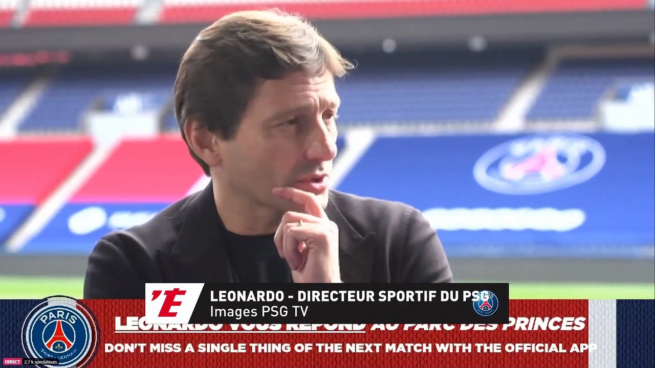 Leonardo : « Le PSG n'a jamais pensé à changer d'entraîneur » - Foot - L1 - PSG