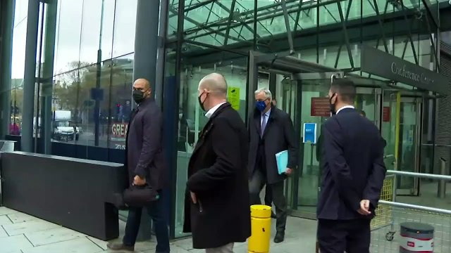 Michel Barnier departs Brexit talks in London