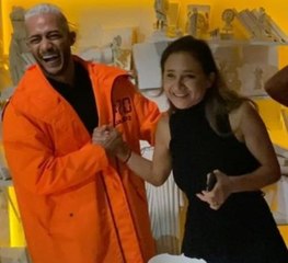 محمد رمضان ونيللي كريم يلتقيان في دبي لتكسير الأطباق