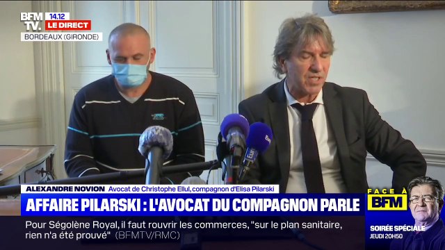 Avocat de Christophe Ellul compagnon d'Elisa Pilarski): On ne pouvait pas imaginer que les expertises finiraient sur des conclusions aussi catégoriques