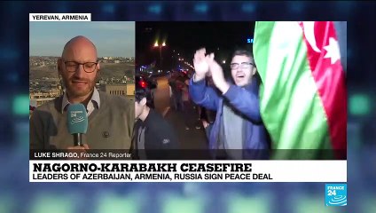 Descargar video: Armenians demand PM's resignation over Nagorno-Karabakh 'capitulation'