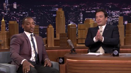 Anthony Mackie Is Flying - Jimmy Fallon Interview (English) HD