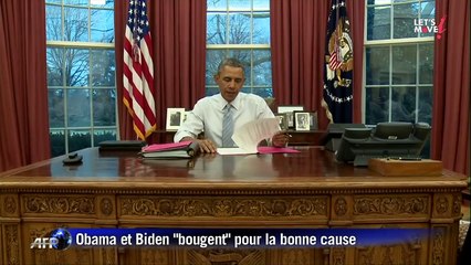 Obama et Biden bougent leurs corps pour Michelle Obama