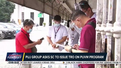 #PTVNewsTonight | PUJ group asks SC to issue TRO on PUVM program