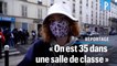 Des policiers contrôlent les carnets de correspondance de lycéens à Paris