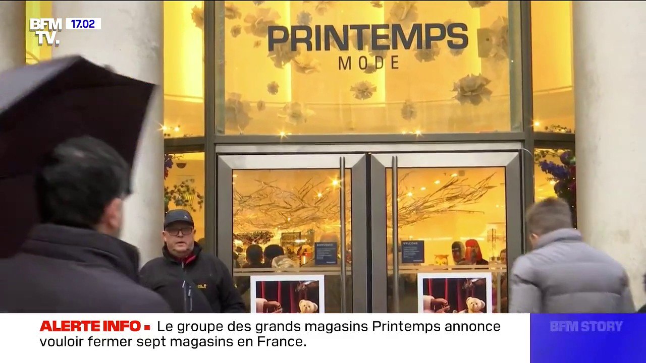Le groupe de grands magasins Printemps annonce...