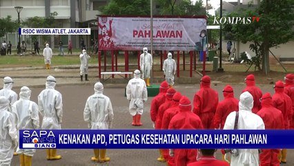 Begini Upacara Hari Pahlawan Tim Medis RS Wisma Atlet