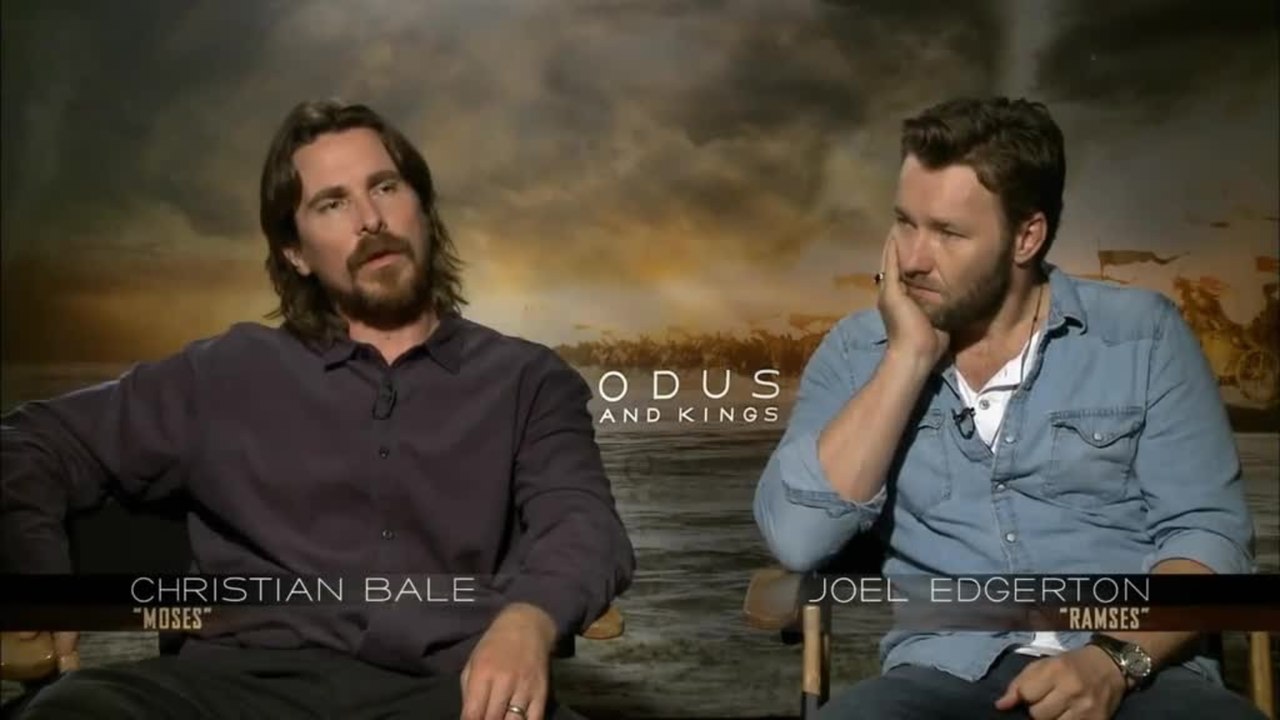 Exodus: GÃ¶tter und KÃ¶nige - Interview Christian Bale & Joel Edgerton (Deutsch) HD
