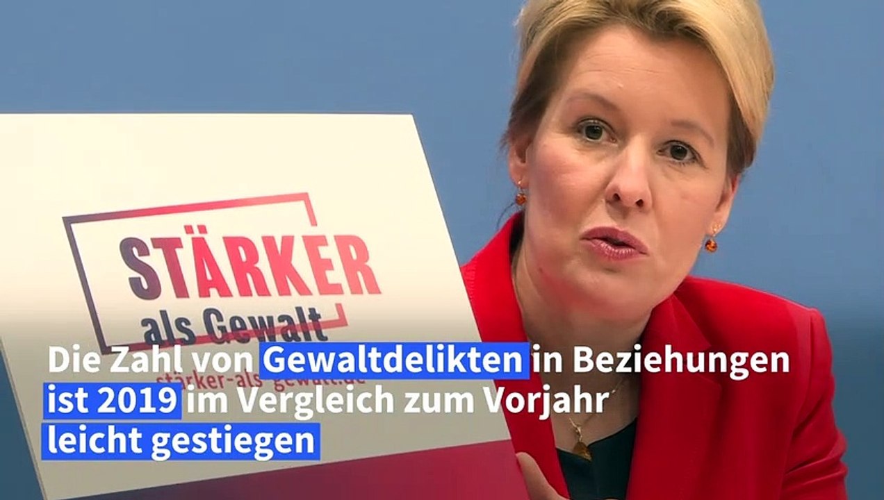 Giffey: 'Viele Frauen sind zuhause nicht sicher'