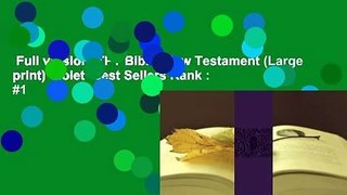 Full version  TPT Bible: New Testament (Large print) Violet  Best Sellers Rank : #1