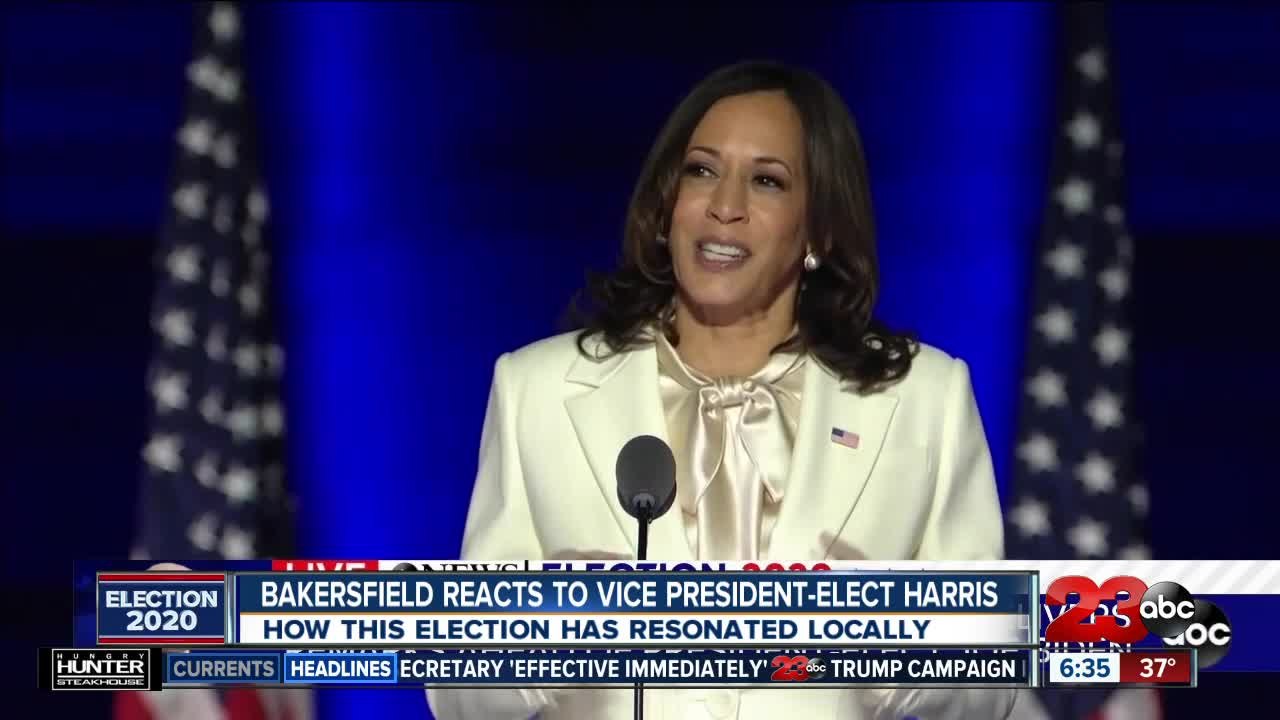 Bakersfield Reacts to Vice PresidentElect Harris video Dailymotion